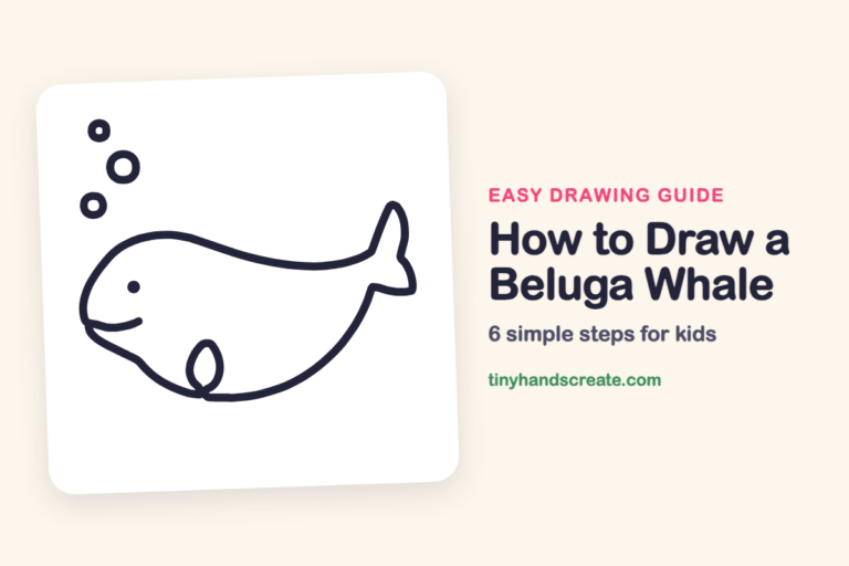 How to Draw a Beluga Whale: easy drawing guide for kids