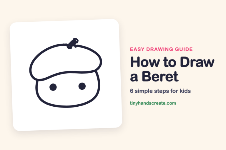 How to Draw a Beret: easy drawing guide for kids