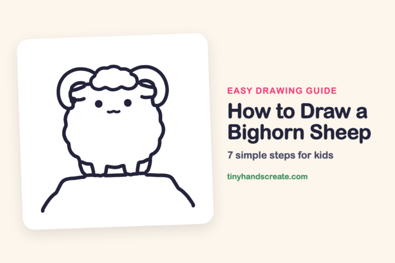 How to Draw a Bighorn Sheep: easy drawing guide for kids