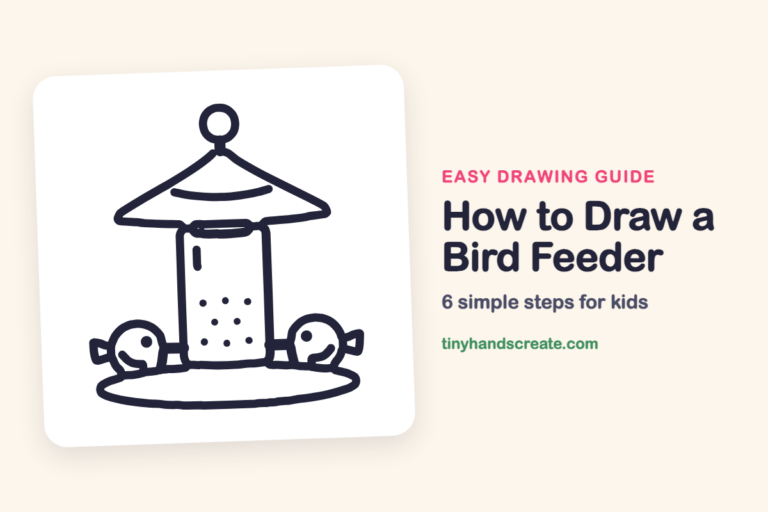 How to Draw a Bird Feeder step by step