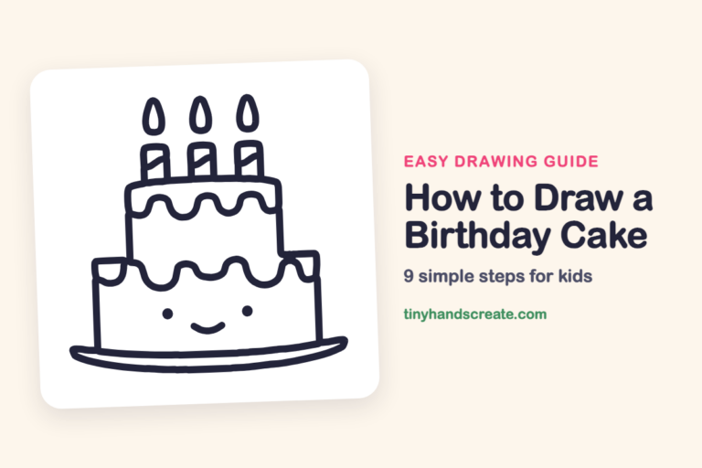 How to Draw a Birthday Cake step by step