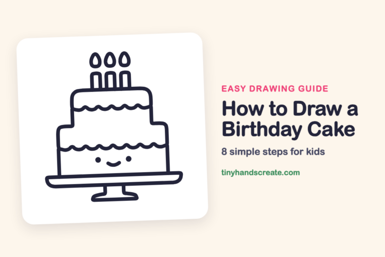 How to Draw a Birthday Cake step by step