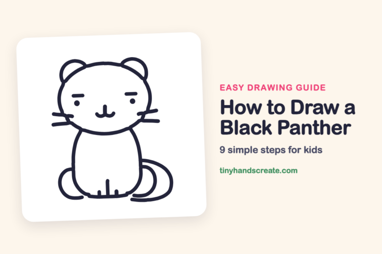 How to Draw a Black Panther: easy drawing guide for kids