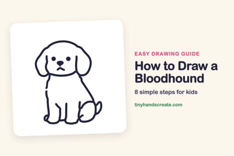 How to Draw a Bloodhound: easy drawing guide for kids