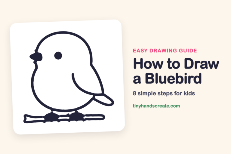 How to Draw a Bluebird step by step