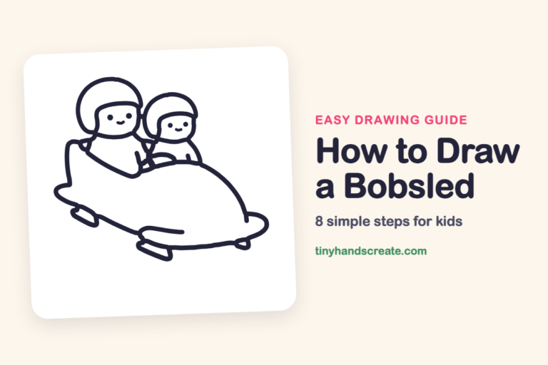 How to Draw a Bobsled: easy drawing guide for kids