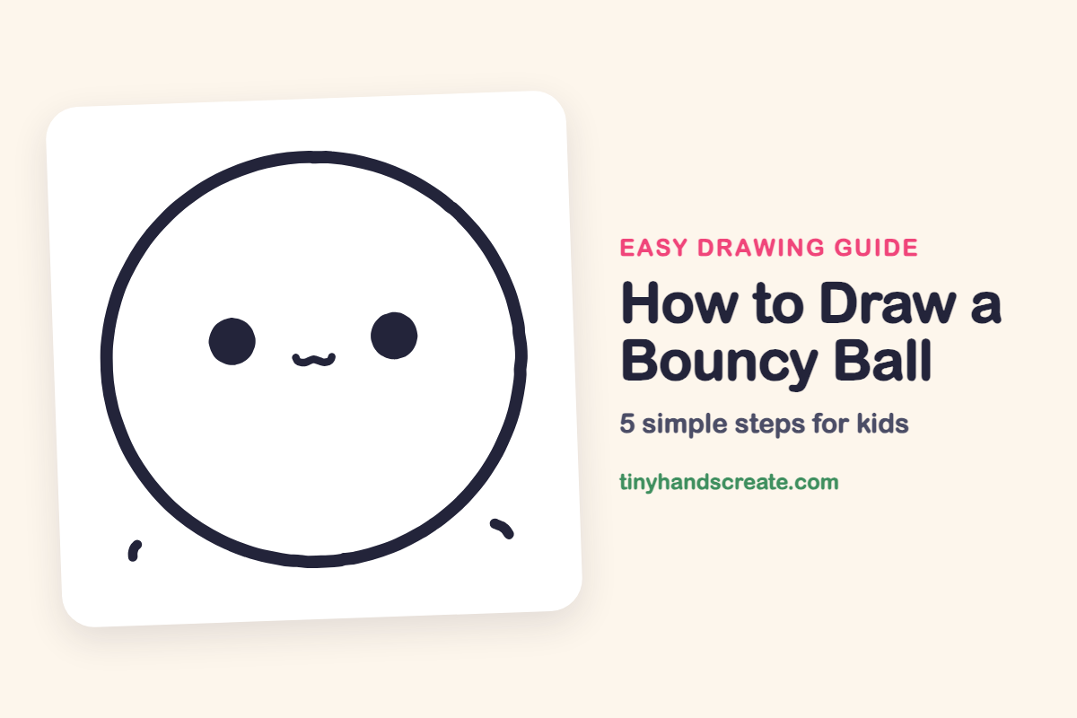 How to Draw a Bouncy Ball: easy drawing guide for kids