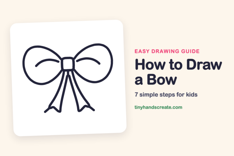 How to Draw a Bow: easy drawing guide for kids