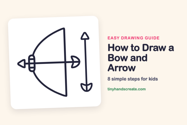 How to Draw a Bow and Arrow: easy drawing guide for kids