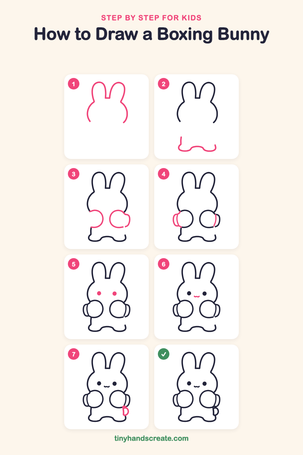 How to Draw a Boxing Bunny: Easy Step by Step for Kids