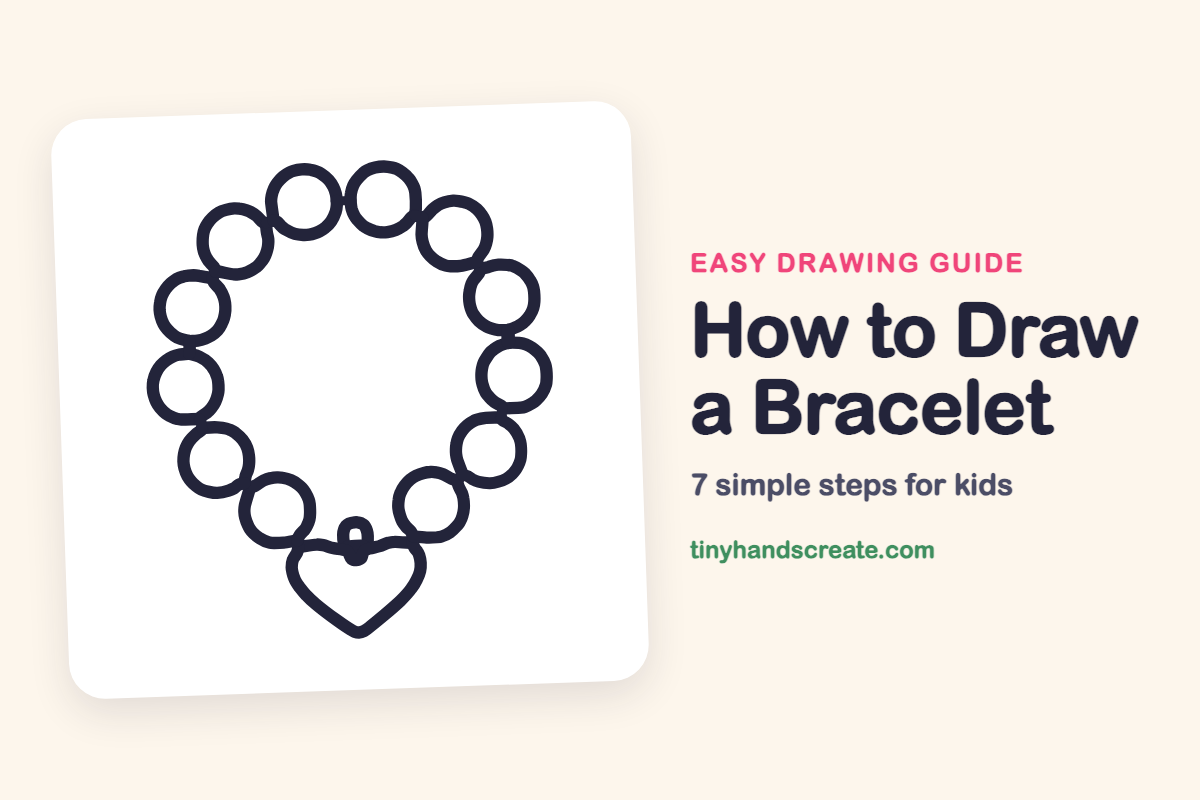 How to Draw a Bracelet: easy drawing guide for kids