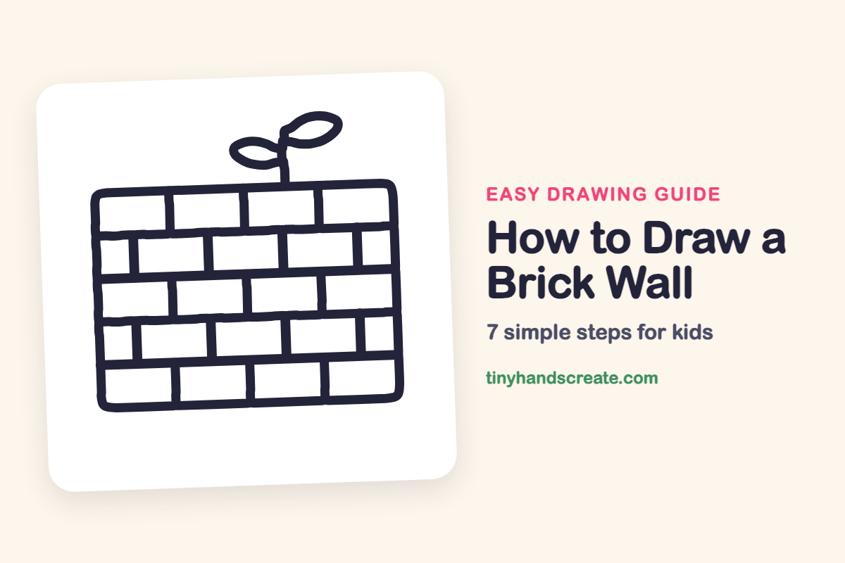 How to Draw a Brick Wall: easy drawing guide for kids