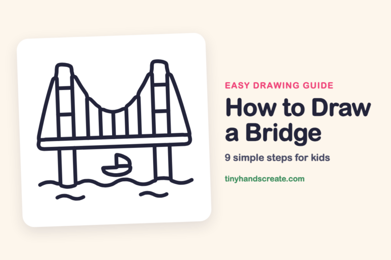 How to Draw a Bridge: easy drawing guide for kids