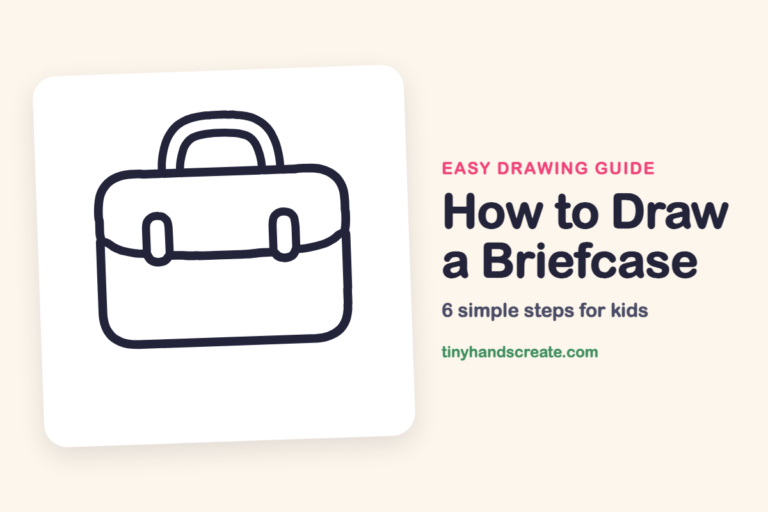 How to Draw a Briefcase: easy drawing guide for kids