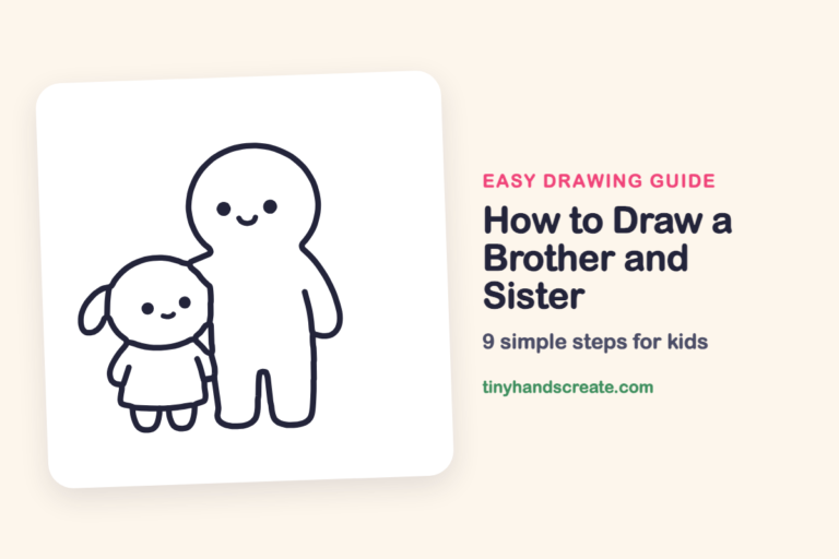How to Draw a Brother and Sister: easy drawing guide for kids