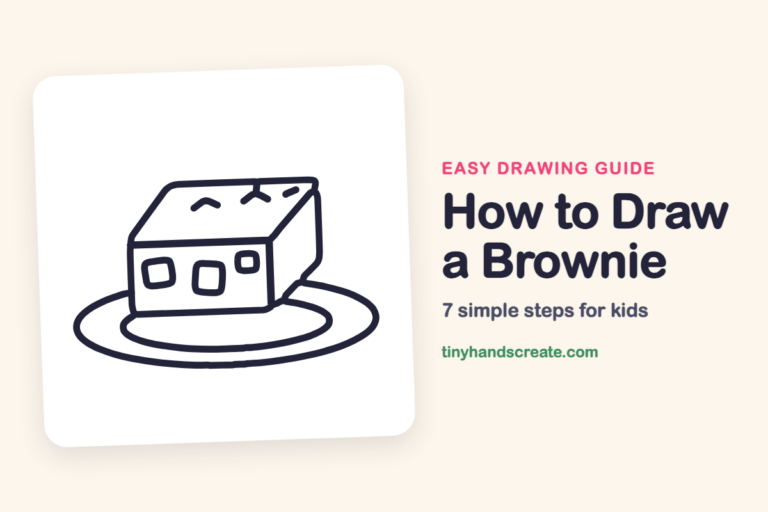 How to Draw a Brownie: easy drawing guide for kids
