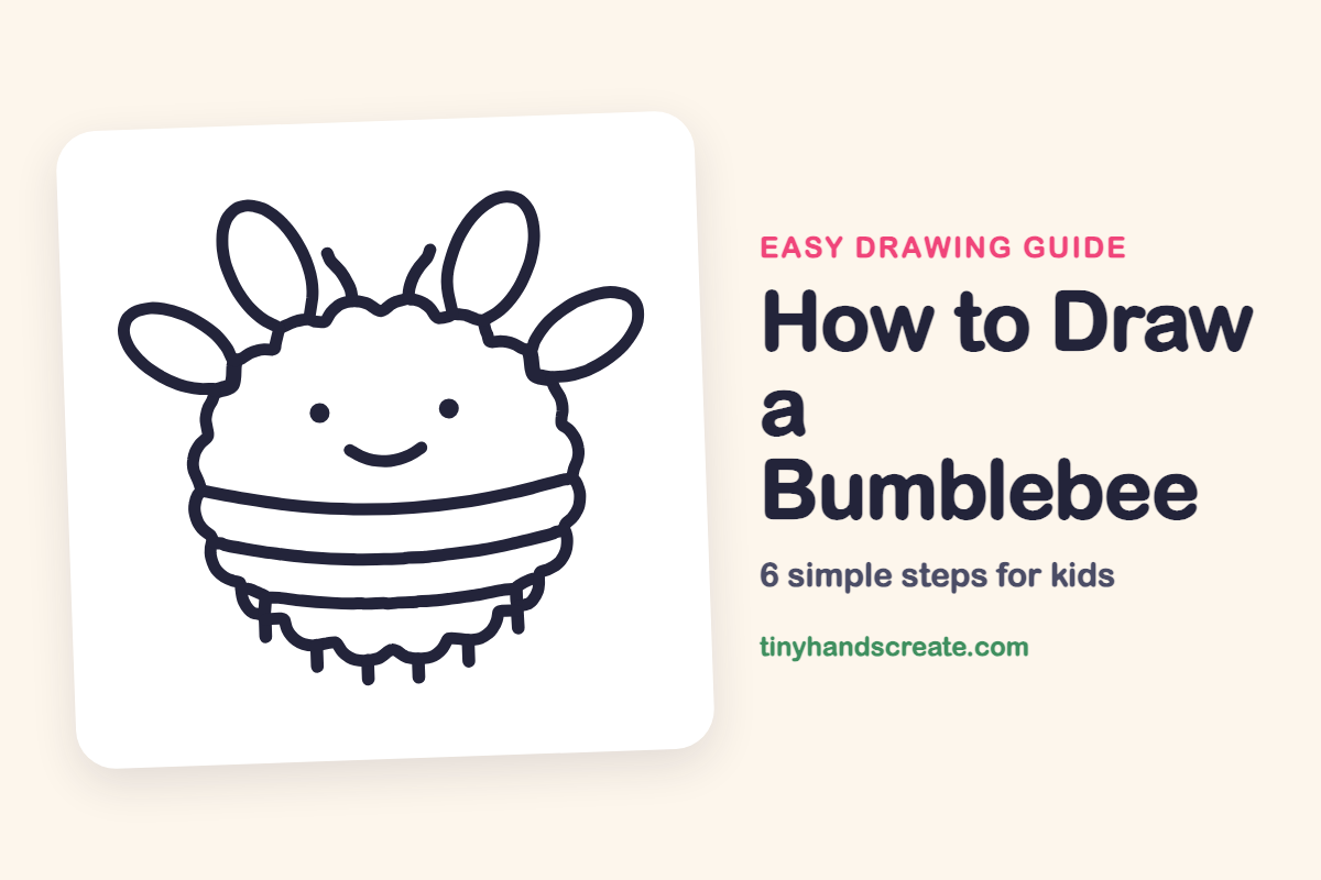 How to Draw a Bumblebee: easy drawing guide for kids