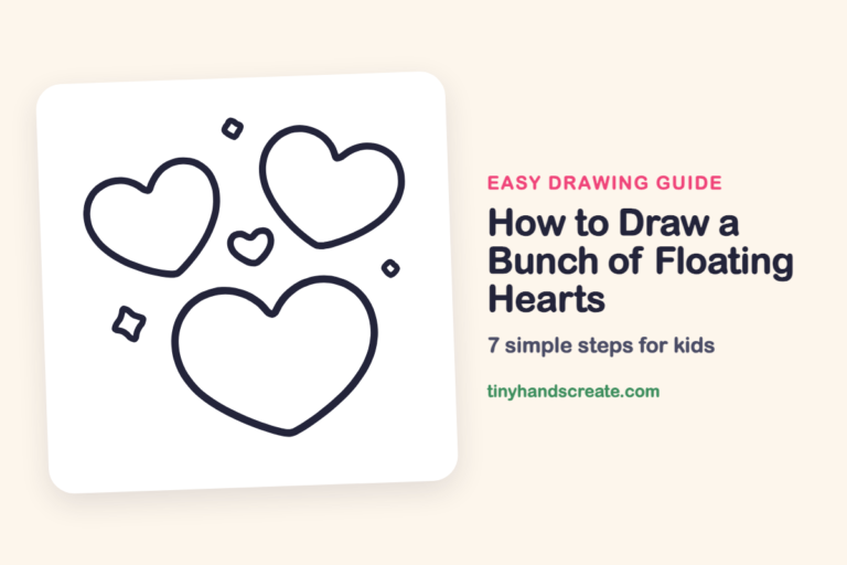 How to Draw a Bunch of Floating Hearts: easy drawing guide for kids