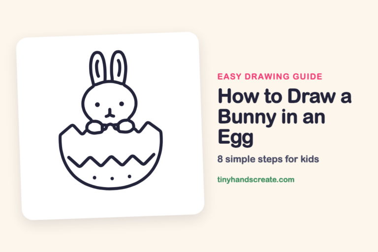 How to Draw a Bunny in an Egg: easy drawing guide for kids