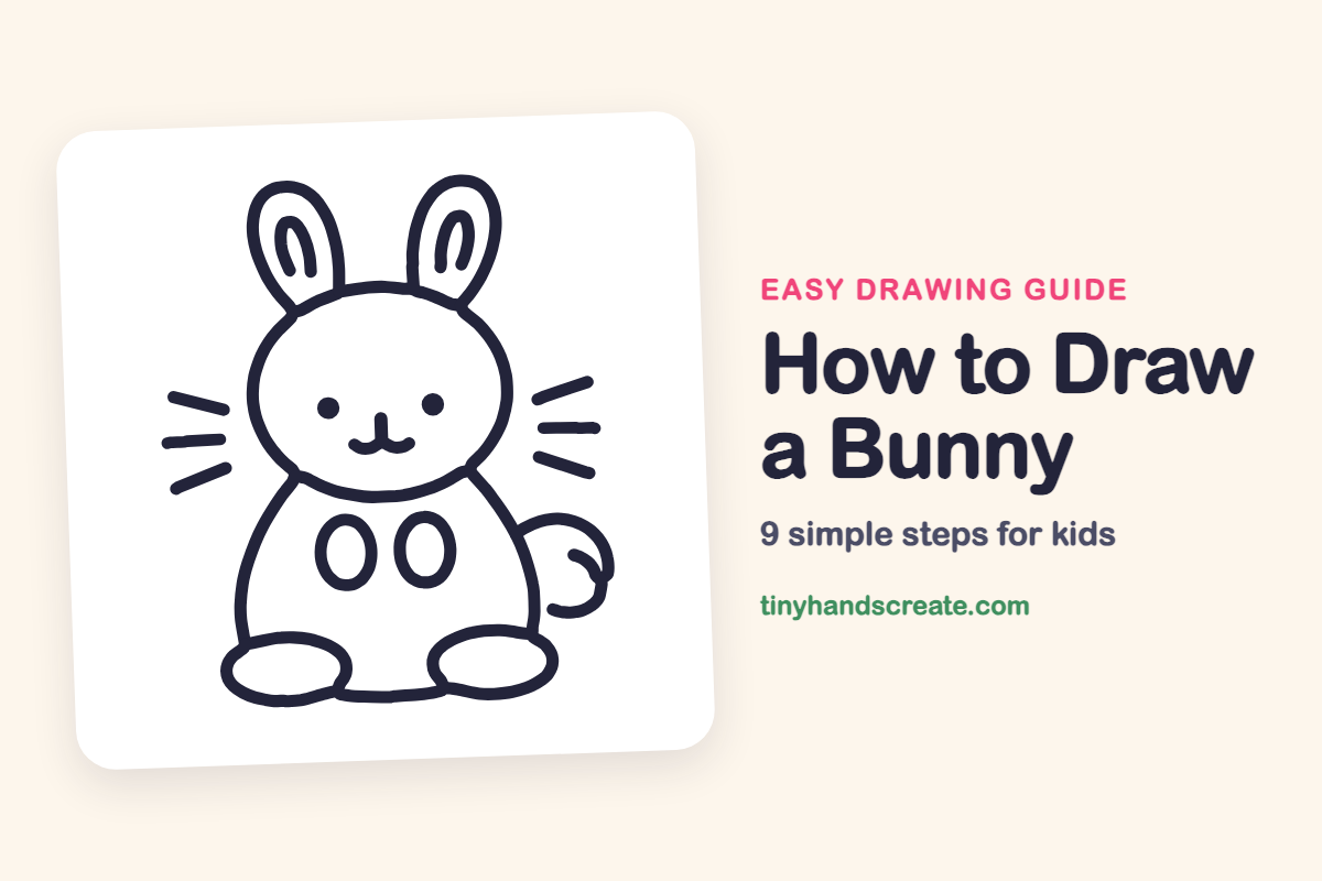 How to Draw a Bunny: easy drawing guide for kids