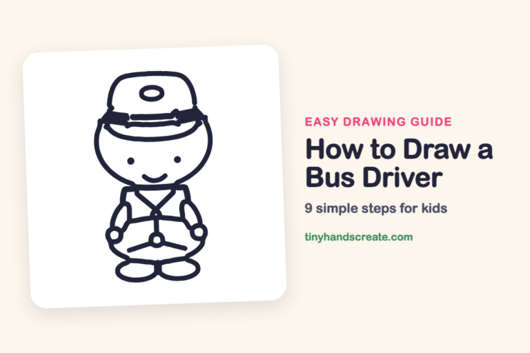 How to Draw a Bus Driver: easy drawing guide for kids