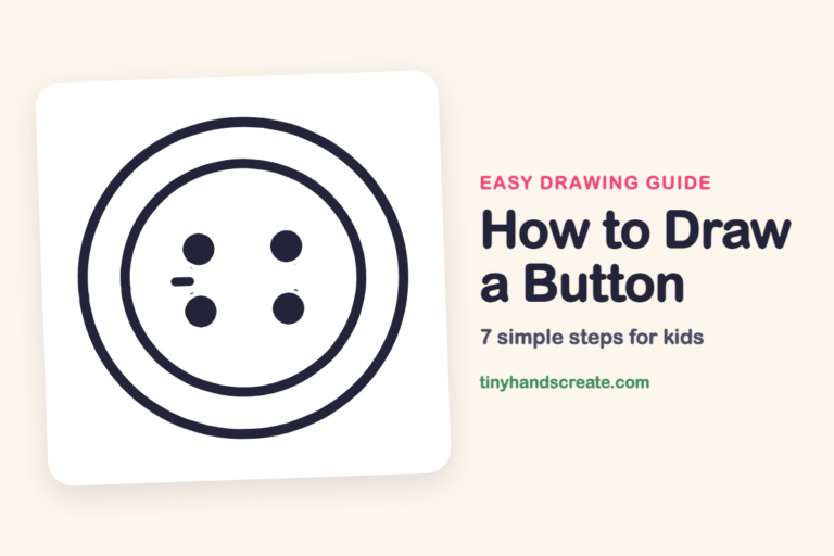 How to Draw a Button: easy drawing guide for kids