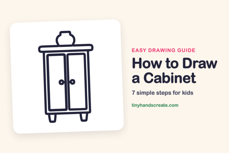 How to Draw a Cabinet: easy drawing guide for kids