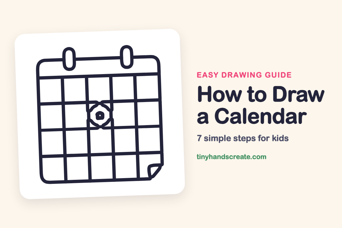 How to Draw a Calendar: easy drawing guide for kids