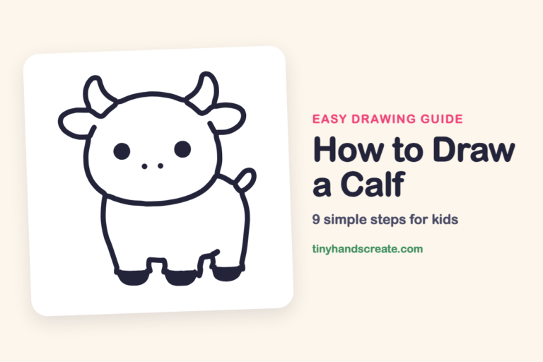 How to Draw a Calf: easy drawing guide for kids
