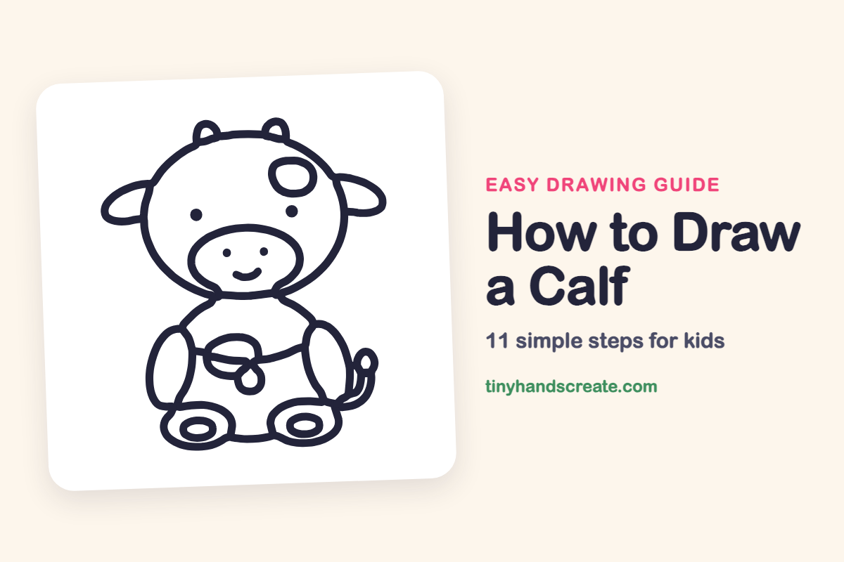 How to Draw a Calf: easy drawing guide for kids
