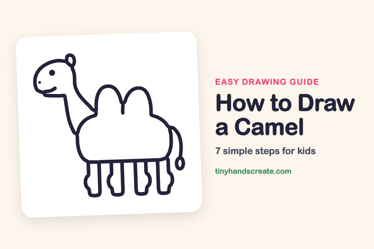 How to Draw a Camel: easy drawing guide for kids