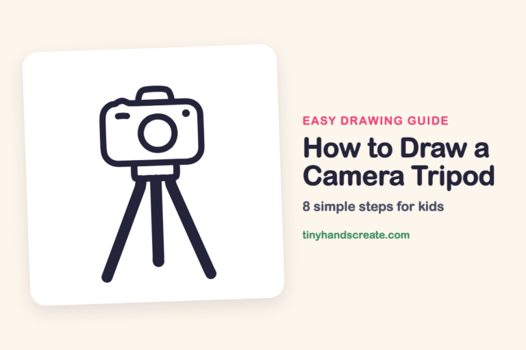 How to Draw a Camera Tripod: easy drawing guide for kids