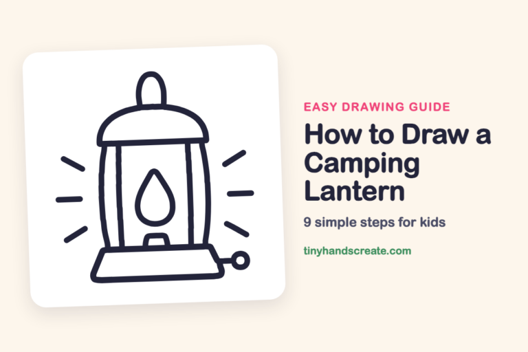 How to Draw a Camping Lantern: easy drawing guide for kids