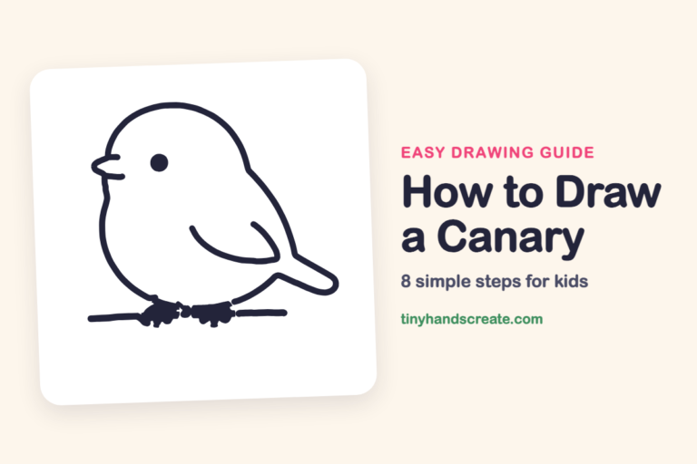 How to Draw a Canary: easy drawing guide for kids