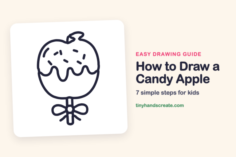 How to Draw a Candy Apple step by step