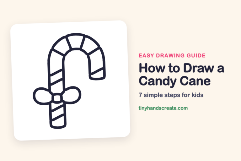 How to Draw a Candy Cane: easy drawing guide for kids