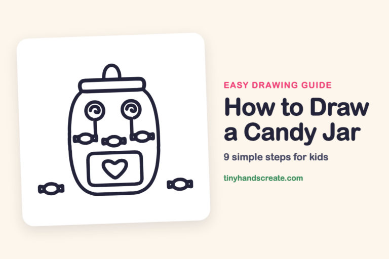 How to Draw a Candy Jar: easy drawing guide for kids