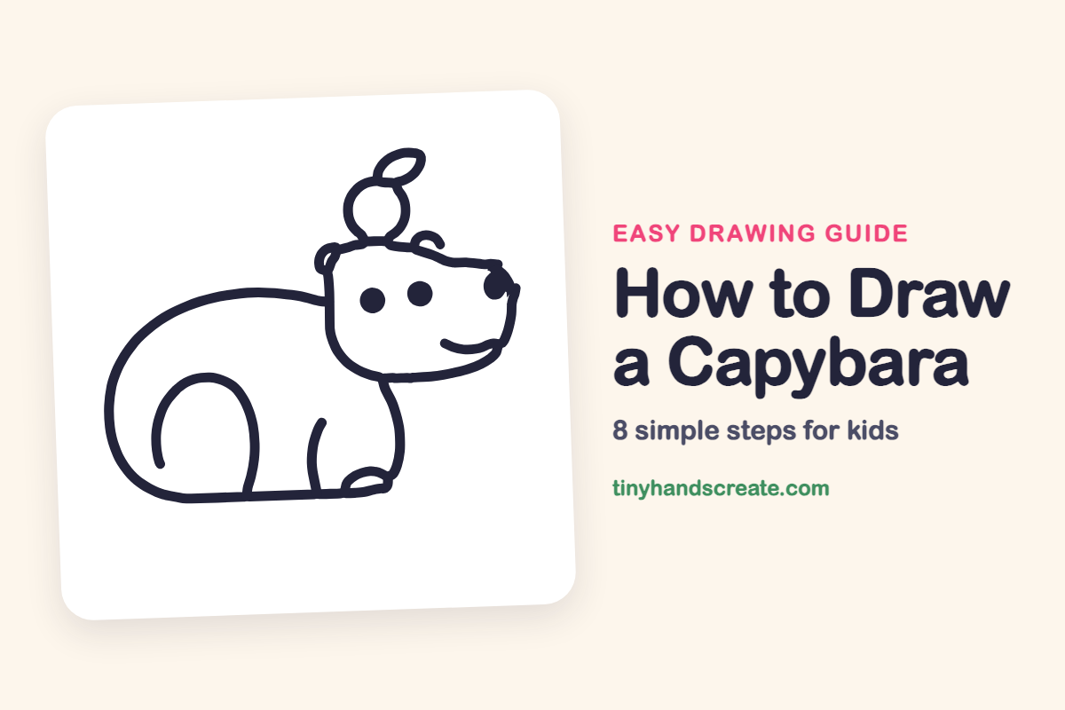 How to Draw a Capybara: easy drawing guide for kids
