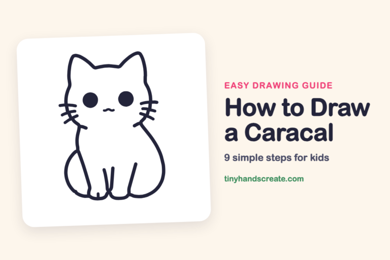 How to Draw a Caracal: easy drawing guide for kids
