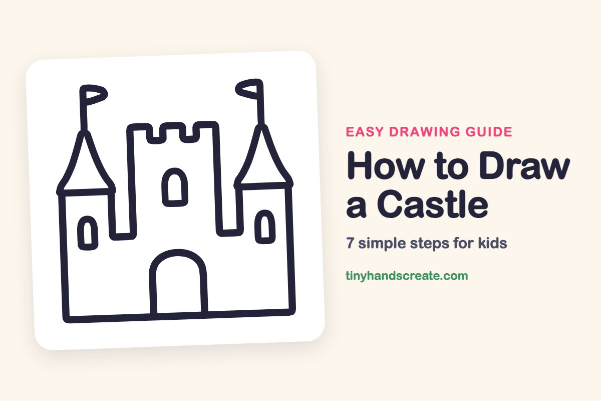 How to Draw a Castle: easy drawing guide for kids