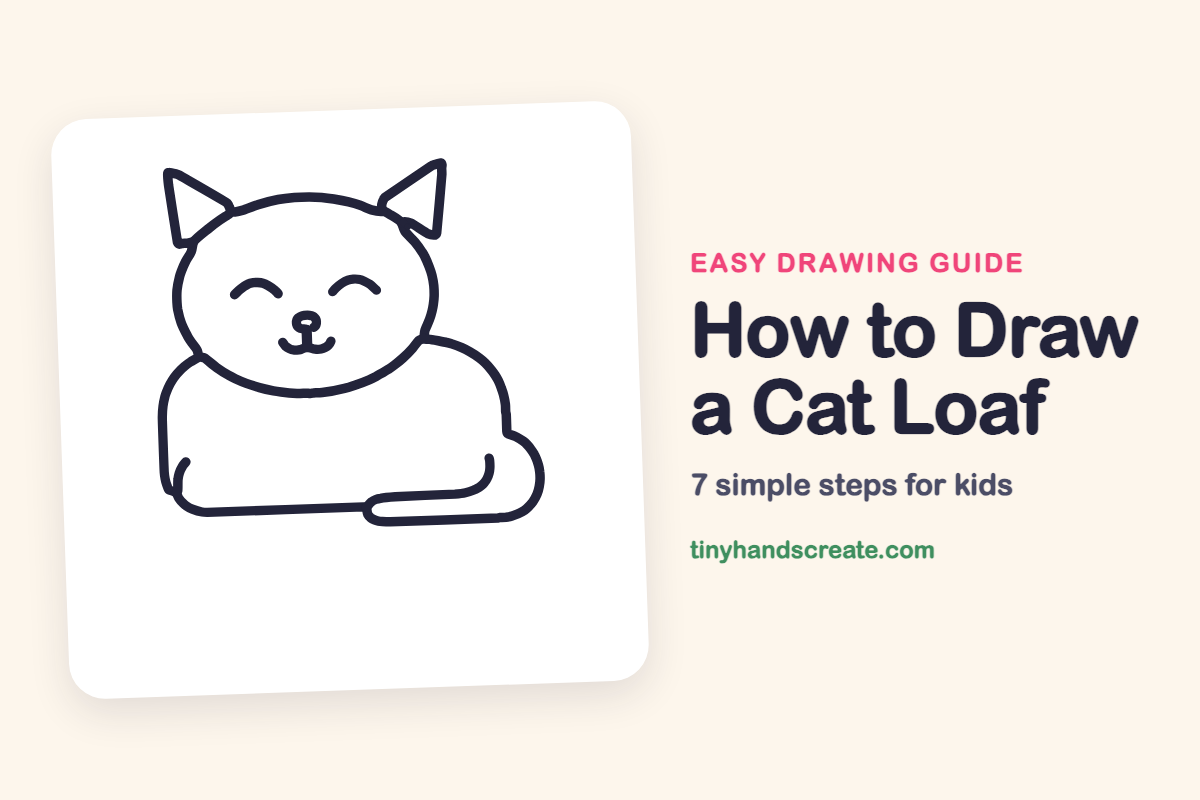How to Draw a Cat Loaf: easy drawing guide for kids