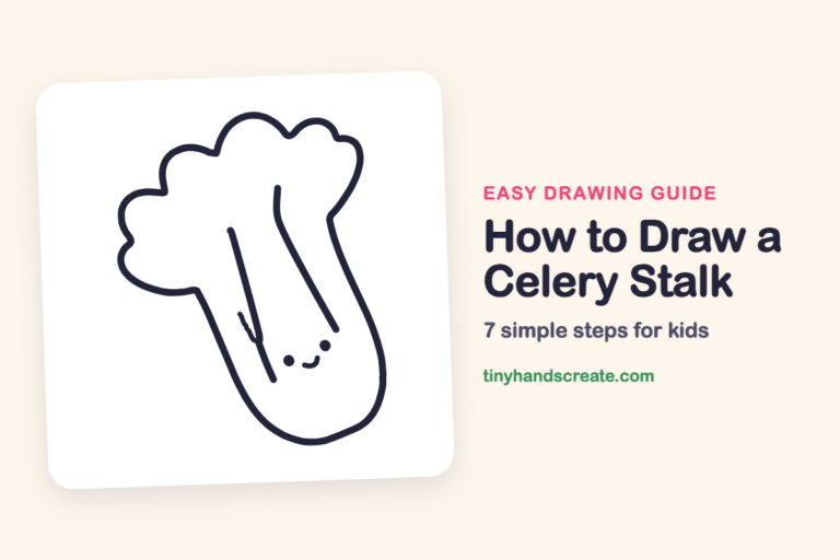 How to Draw a Celery Stalk: easy drawing guide for kids