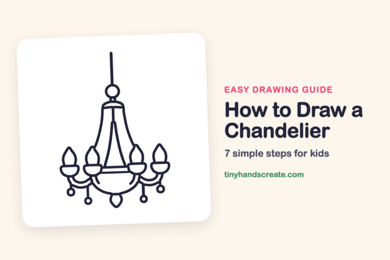 How to Draw a Chandelier: easy drawing guide for kids