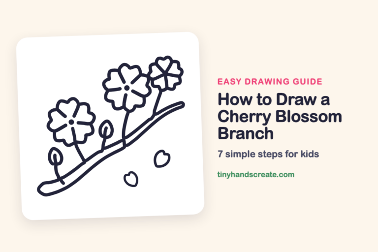 How to Draw a Cherry Blossom Branch