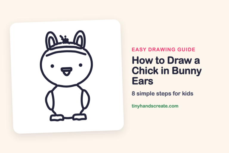 How to Draw a Chick in Bunny Ears: easy drawing guide for kids