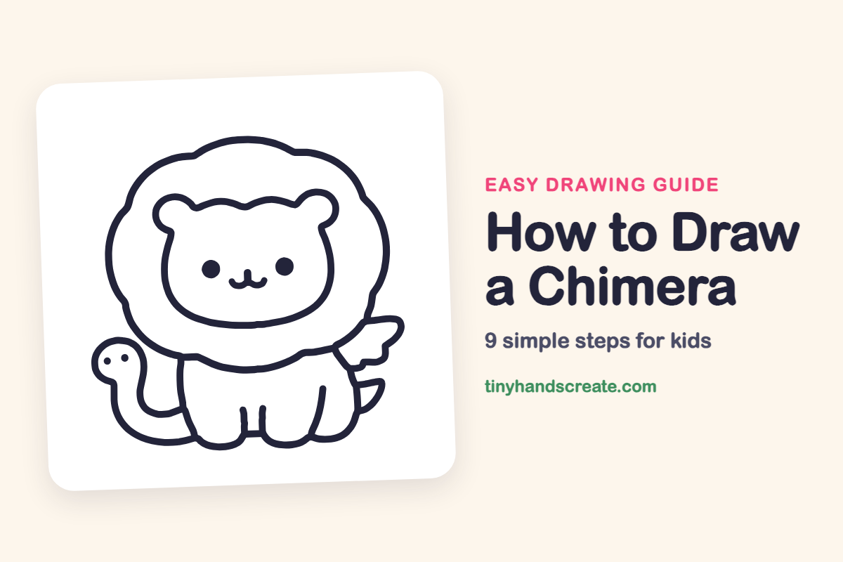 How to Draw a Chimera: easy drawing guide for kids