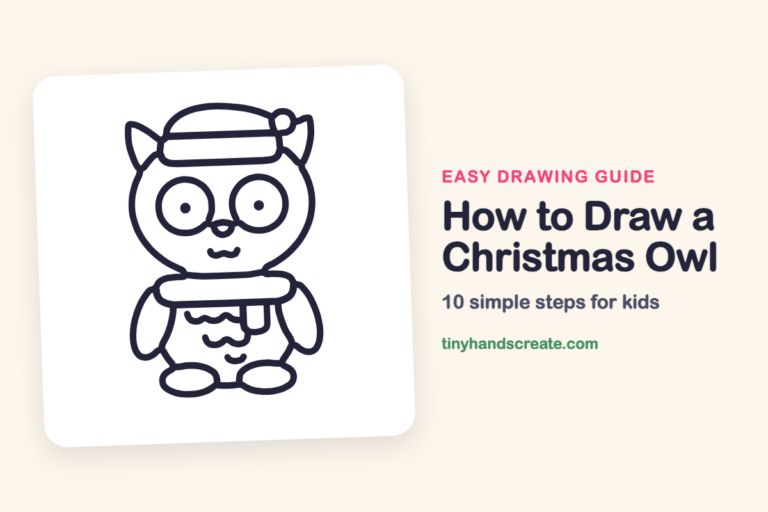 How to Draw a Christmas Owl step by step