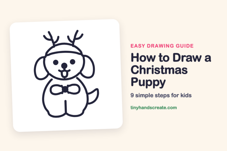 How to Draw a Christmas Puppy