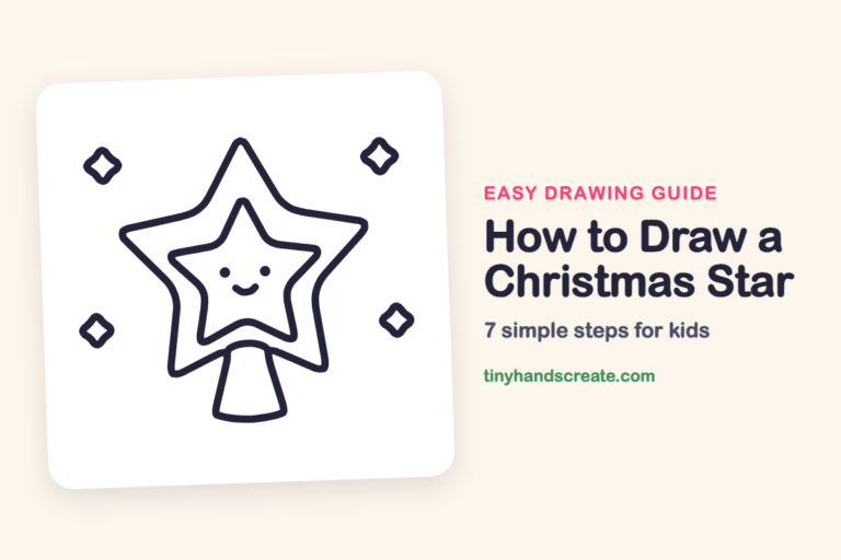 How to Draw a Christmas Star: easy drawing guide for kids