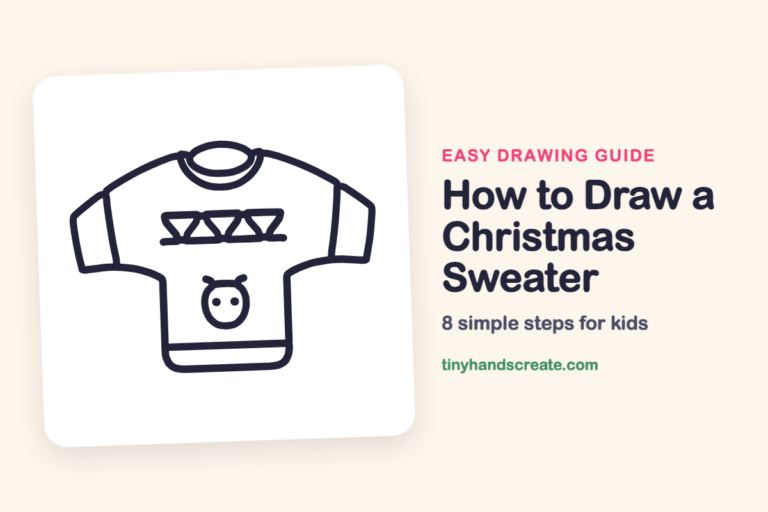How to Draw a Christmas Sweater: easy drawing guide for kids